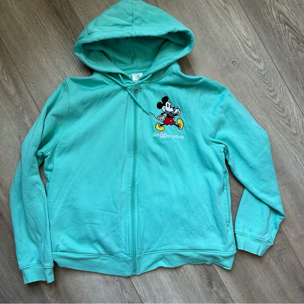 Mickey Mouse Aqua Hoodie Disney World